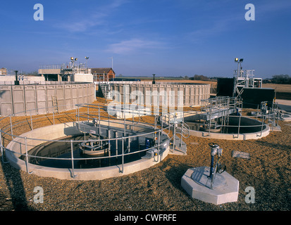 Feltwell Abwasser-Behandlung funktioniert. Stockfoto