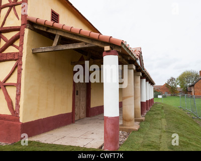 Wroxeter Roman Replik römische Stadthaus Stockfoto