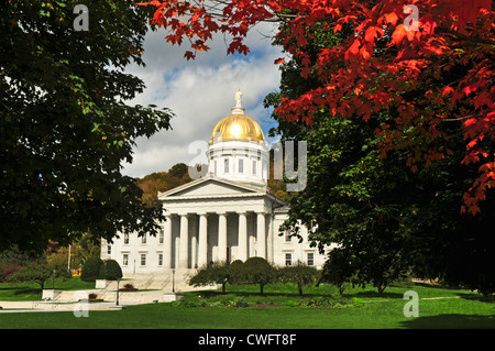 USA, Vermont, Montpelier, State Capitol Building Stockfoto