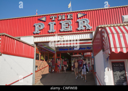 Seaside Pier Vergnügungen Felixstowe, Suffolk, England Stockfoto