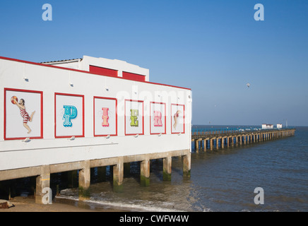 Seaside Pier Vergnügungen Felixstowe, Suffolk, England Stockfoto