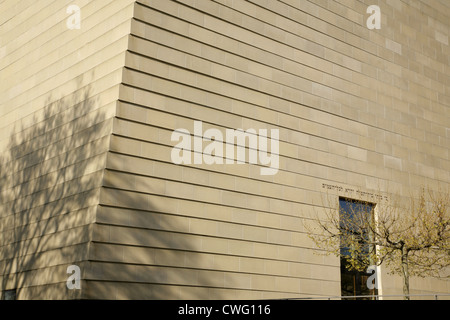 Neue Synagoge, durch Wandel Hofer Lorch und Hirsch, Dresden, Deutschland. Gewinner des Arup Welt Architektur Gebäude des Jahres ausgezeichnet. Stockfoto