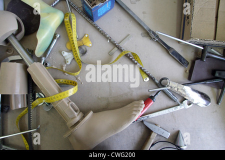 GEFPOR orthopädische Werkstatt Stockfoto