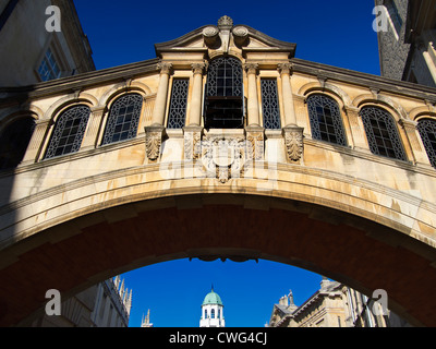 Die Replik Seufzerbrücke, Hertford College, Oxford Stockfoto