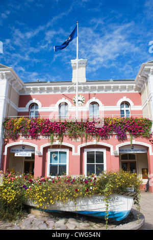 Regierungsgebäude, St-Aubin. Jersey, Kanalinseln, Großbritannien Stockfoto