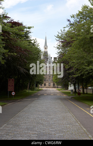 Eingang zum Fettes College, Edinburgh, Schottland, England, Vereinigtes Königreich Stockfoto