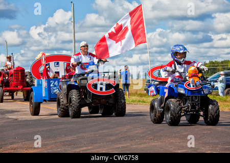 Provinzielle Pflügen Match und Parade & Agricultural Fair statt jährlich in Dundas, Prince Edward Island. Stockfoto