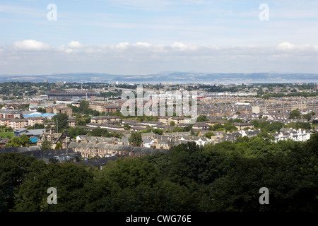 Blick auf Edinburgh Stadt Skyline von Craiglockhart Edinburgh, Schottland, England, Vereinigtes Königreich Stockfoto