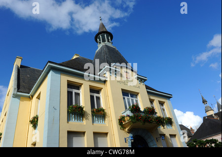 Malestroit Hôtel de Ville im Département Morbihan Bretagne im Nordwesten Frankreichs Stockfoto