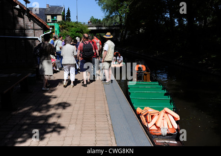 Les Hortillonnages, Viermastbark Kornett, Amiens, Somme, Picardie, Frankreich Stockfoto