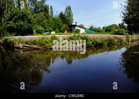 Les Hortillonnages, Amiens, Somme, Picardie, Frankreich Stockfoto