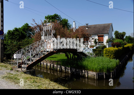 Les Hortillonnages, Amiens, Somme, Picardie, Frankreich Stockfoto