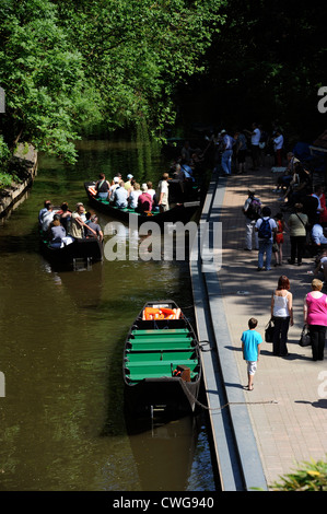 Les Hortillonnages, Viermastbark Kornett, Amiens, Somme, Picardie, Frankreich Stockfoto