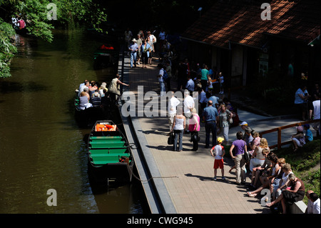 Les Hortillonnages, Viermastbark Kornett, Amiens, Somme, Picardie, Frankreich Stockfoto