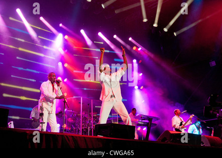 Die Gruppe Kool und die Bande auf der Bühne bei den Rücklauf Festival Henley on Thames 2012. PER0268 Stockfoto