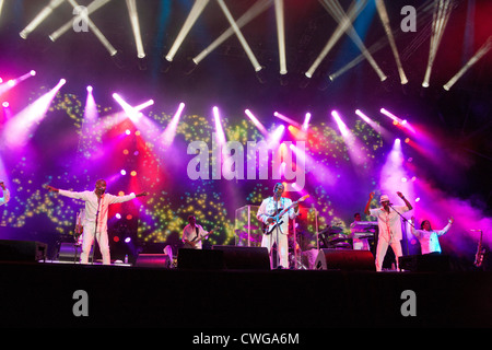 Die Gruppe Kool und die Bande auf der Bühne bei den Rücklauf Festival Henley on Thames 2012. PER0269 Stockfoto