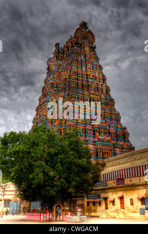 Meenakshi-Tempel in Madurai Südindien Stockfoto