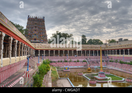 Meenakshi-Tempel in Madurai Südindien Stockfoto