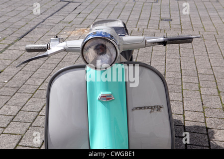 Lambretta Li Serie 2, 150cc Roller, Falmouth, Cornwall Stockfoto