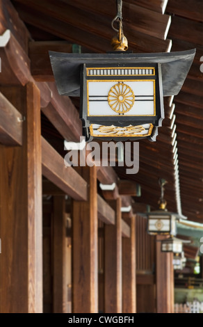 Japanische Laterne, Meiji-Jingu Schrein, Tokyo, Japan Stockfoto