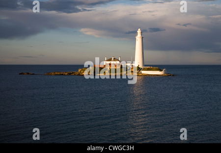 Heiliges Marys Leuchtturm Whitley Bay, Northumberland, England Stockfoto