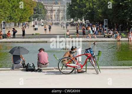 Paris, Frankreich. Jardins des Tuileries. Stockfoto