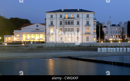 Blick von der Seebruecke im Kempinski Grand Hotel Heiligendamm Stockfoto