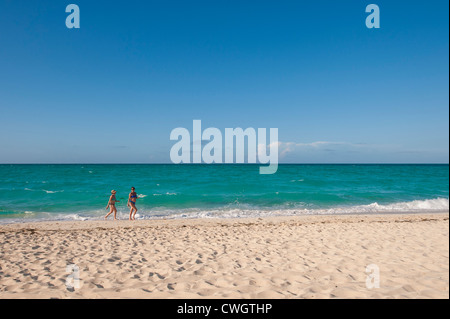 Der Strand von Sol Cayo Santa Maria Resort, Cayo Santa Maria, Kuba. Stockfoto