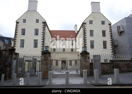 das schottische Parlamentsgebäude Queensberry house Edinburgh, Schottland, England, Vereinigtes Königreich Stockfoto