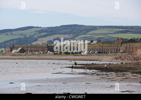 Strand und die Küste zwischen Ardersier und Fort George Hochland Schottland, England, Vereinigtes Königreich Stockfoto