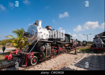 Caibarien, Kuba. Die Marcelo Salado Zuckermuseum und Dampf Züge, Caibarien, Kuba. Stockfoto