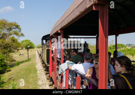 Caibarien, Kuba. Die Marcelo Salado Zuckermuseum und Dampf Züge, Caibarien, Kuba. Stockfoto