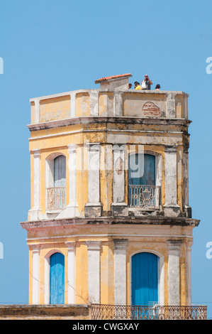 Wachturm (Turm) von Cantero Palast, Trinidad, Kuba, UNESCO-Weltkulturerbe. Stockfoto