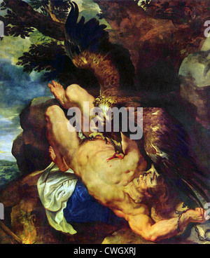 Prometheus von Rubens gebunden Stockfoto