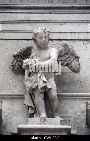 Statue des Engels, Kirche von St. Blaise in Dubrovnik Stockfoto