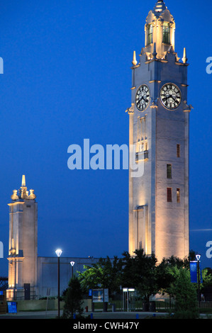 Kanada, Quebec, Montreal, Tour de l ' Horloge, Uhrturm, Stockfoto