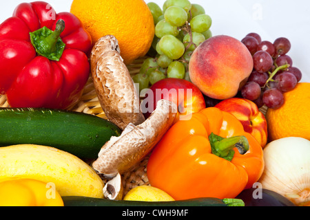 Obst und Gemüse in Hülle und Fülle Stockfoto