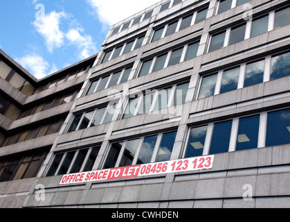 Büroflächen zu vermieten in der City of London Stockfoto