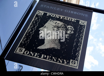 Stanley Gibbons Philatelie Shop, Strand, London Stockfoto