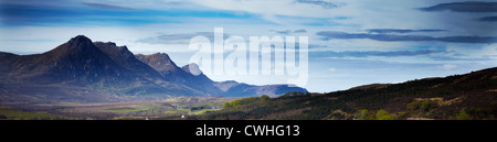 Nach Süden in Richtung Ben Loyal von Zunge Stockfoto