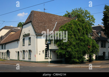 Schuetenhof Mit Laubengang in Krefeld-Bockum, Niederrhein, Nordrhein-Westfalen Stockfoto