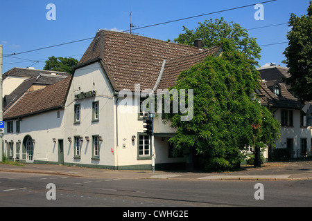 Schuetenhof Mit Laubengang in Krefeld-Bockum, Niederrhein, Nordrhein-Westfalen Stockfoto