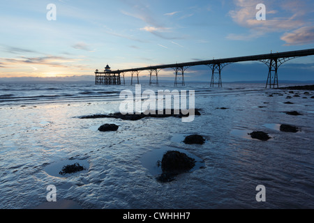 Clevedon Pier. Somerset. England. VEREINIGTES KÖNIGREICH. Stockfoto