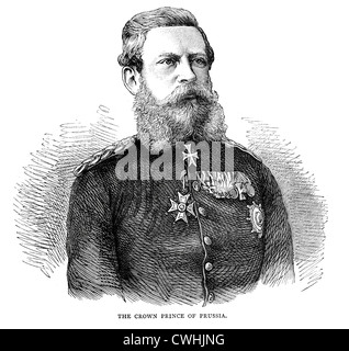 Friedrich III. (18. Oktober 1831 – 15. Juni 1888) war deutscher Kaiser und König von Preußen für 99 Tage im Jahre 1888. Stockfoto