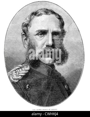 Albert von Sachsen war ein König von Sachsen und Mitglied der Wettiner. Stockfoto