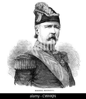 Patrice de Mac-Mahon, Herzog von Magenta war ein französischer General und Politiker mit der Auszeichnung Marschall von Frankreich. Stockfoto