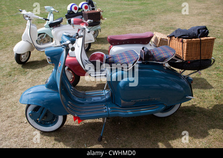 Klassischen Lambretta Roller Stockfoto