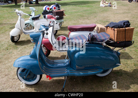 Klassischen Lambretta Roller Stockfoto