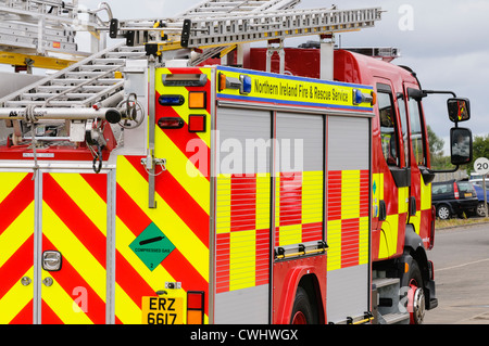 Nordirland Feuer und Rettung Service Feuerwehrauto Stockfoto