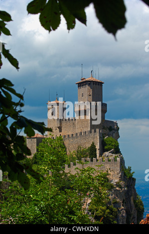 San Marino, Rocca Guaita, Monte Titano, Republik San Marino, Italien Stockfoto